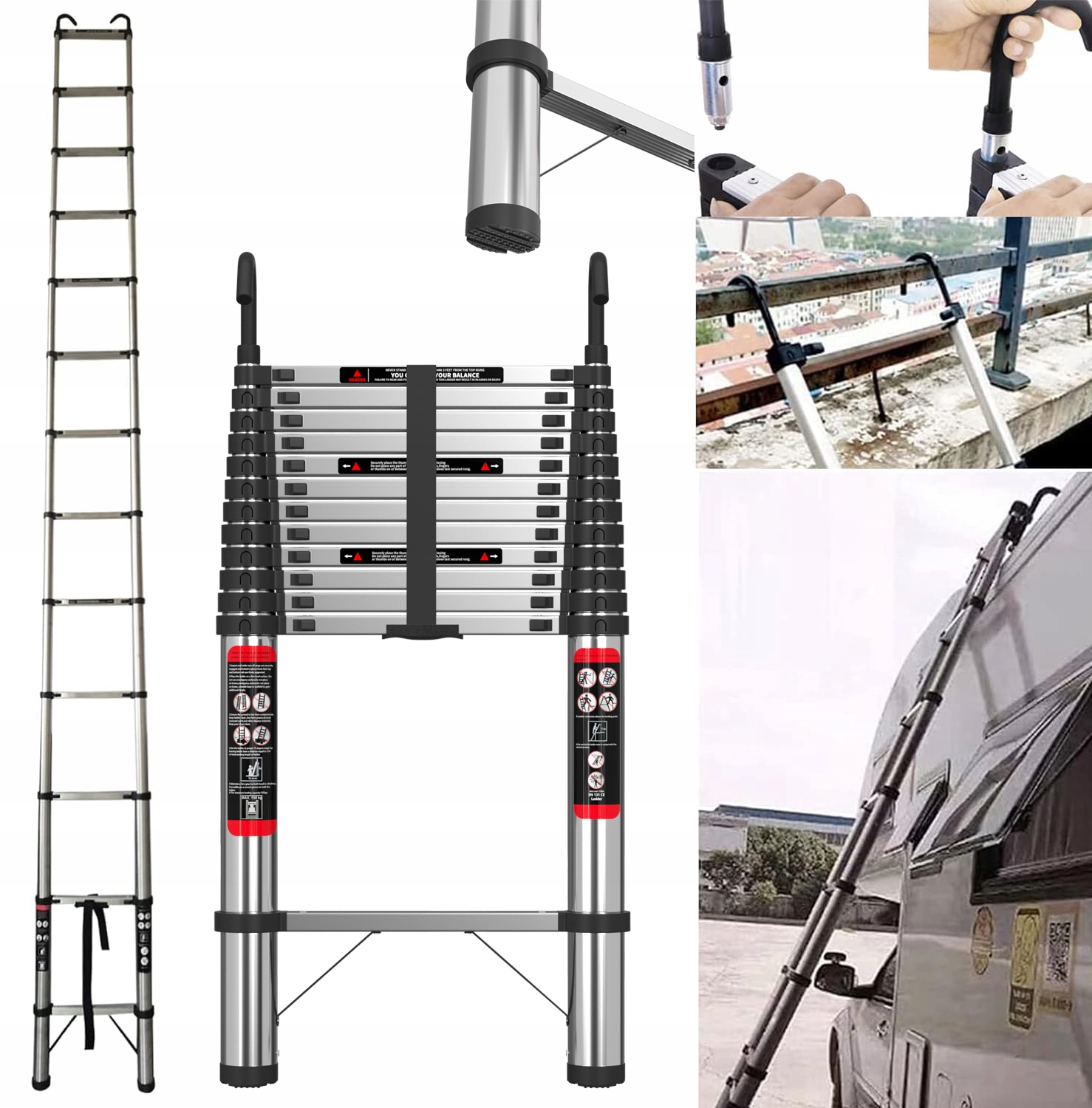 Rebrík DayPlus 5 m oceľový 12 až 150 kg
